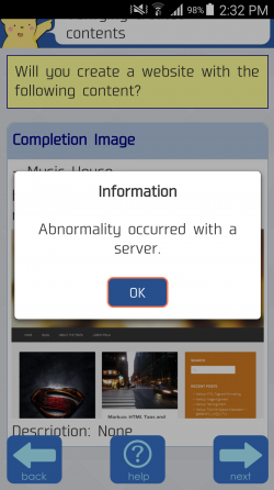 Too bad, the same error occurs also on Android app!